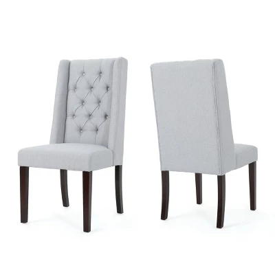 Set Of 2 Blythe Tufted Dining Chairs - Christopher Knight Home 6 Set Of 2 Blythe Tufted Dining Chairs - Christopher Knight Home - Image 6