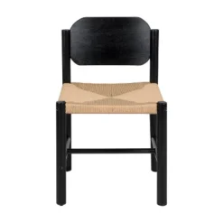 Christopher Knight Home Kayle Mid-Century Modern Acacia Wood Dining Chairs With Paper Rope Weave -Living Furniture GUEST 8a94da1d 45cc 4b41 9535 cbe7b1b6533e