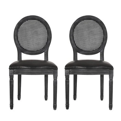2pk Aquilla French Country Wood And Cane Upholstered Dining Chairs - Christopher Knight Home 13 2pk Aquilla French Country Wood And Cane Upholstered Dining Chairs - Christopher Knight Home - Image 13