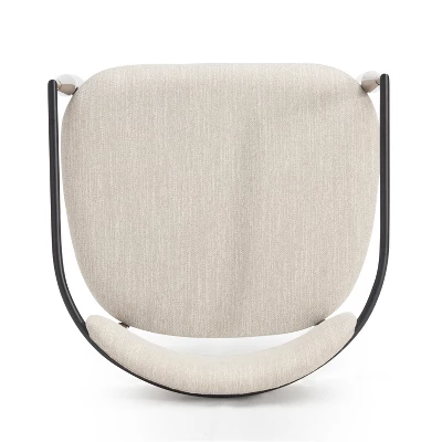 Christopher Knight Home Teuvo Modern Fabric Upholstered Iron Dining Chairs (Set Of 2) 6 Christopher Knight Home Teuvo Modern Fabric Upholstered Iron Dining Chairs (Set Of 2) - Image 6