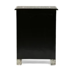 Deschutes Handcrafted Boho 3 Drawer Nightstand Silver - Christopher Knight Home -Living Furniture GUEST 8eed8f2a 5398 4a62 9cf7 336a6b8dba0d