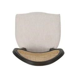 Christopher Knight Home Govan Upholstered Wood And Cane Dining Chairs (Set Of 2), Beige/Natural Brown/Dark Brown -Living Furniture GUEST 8efbc8d8 7f51 417d b0ac 662b4b57e3cb