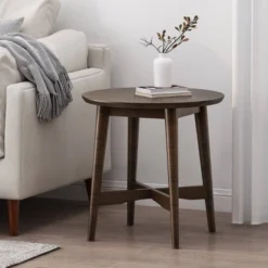Behrens Mid-Century Modern Wood End Table - Christopher Knight Home