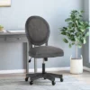 Pishkin French Country Upholstered Swivel Office Chair - Christopher Knight Home