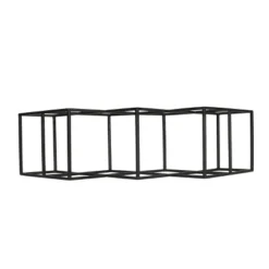 Mcclellan Modern Industrial 7 Bottle Tabletop Wine Rack Black - Christopher Knight Home -Living Furniture GUEST 920182cf ea95 4f58 81ef 2a78e489b42c