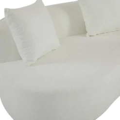 Christopher Knight Home Hailey 126“ Modern Boucle Upholstered 5 Seater Curved Sectional Sofa With Pillows -Living Furniture GUEST 92a12373 72ea 4393 8ad2 cd0228bc24d8