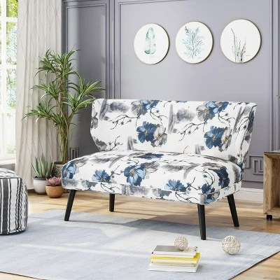 Desdemona Modern Farmhouse Settee Blue - Christopher Knight Home 1 Desdemona Modern Farmhouse Settee Blue - Christopher Knight Home