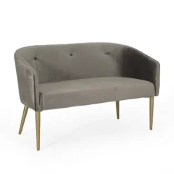 Brayer Modern Glam Tufted Velvet Loveseat - Christopher Knight Home -Living Furniture GUEST 949f9aed 4a75 4a1b 963e 5ef751be9bbc