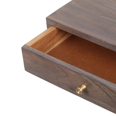 Bucyrus Rustic Glam Handcrafted Acacia Wood C Shaped Side Table Dark Brown/Gold - Christopher Knight Home 8 Bucyrus Rustic Glam Handcrafted Acacia Wood C Shaped Side Table Dark Brown/Gold - Christopher Knight Home - Image 8