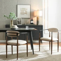 Christopher Knight Home Teuvo Modern Fabric Upholstered Iron Dining Chairs (Set Of 2) 22 Christopher Knight Home Teuvo Modern Fabric Upholstered Iron Dining Chairs (Set Of 2) -Living Furniture GUEST 954fd612 f5c3 4e74 9db0 56c7c4b6d6ef