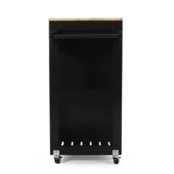 Telfair Kitchen Cart With Wheels - Christopher Knight Home -Living Furniture GUEST 959248cb 61a9 4855 8fda 2ba339cd424e