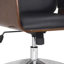 Cannonade Mid-Century Modern Swivel Office Chair Black/Walnut - Christopher Knight Home 19 Cannonade Mid-Century Modern Swivel Office Chair Black/Walnut - Christopher Knight Home -Living Furniture GUEST 95bb30cc 32b4 4cf7 b53b 9190e537bea1