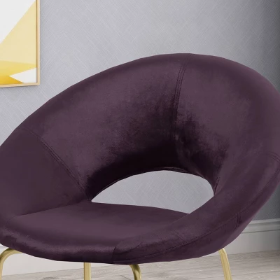 Pincay Modern Glam Velvet Accent Chair - Christopher Knight Home 2 Pincay Modern Glam Velvet Accent Chair - Christopher Knight Home - Image 2