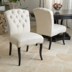 Hallie Fabric Dining Chair Set 2ct - Christopher Knight Home -Living Furniture GUEST 973b8a0d 78f9 413b 8d28 82e5d03a2c72