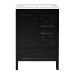 Christopher Knight Home Feldspar Vintage 24" Freestanding Bathroom Vanity With Ceramic Sink -Living Furniture GUEST 97962a53 91c7 4624 b0eb c7b4dacb5d66