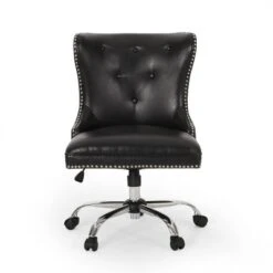 Bedell Contemporary Tufted Swivel Office Chair - Christopher Knight Home -Living Furniture GUEST 993932bf ea56 4504 a68a aa9624dbee94