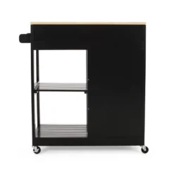 Telfair Kitchen Cart With Wheels - Christopher Knight Home -Living Furniture GUEST 9a3fa1c0 3b22 49dd a161 07a0ffd0aecf