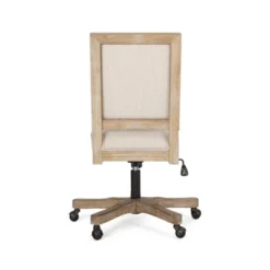 Sandine Rustic Upholstered Swivel Office Chair - Christopher Knight Home -Living Furniture GUEST 9aad87e1 f6cf 43f3 80e9 b9de390c896c