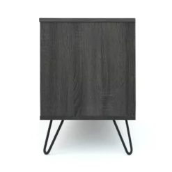 Isadora 71" Mid Century TV Stand For TVs Up To 74" Sonoma Gray/Black - Christopher Knight Home -Living Furniture GUEST 9ae67986 370c 4083 88b3 50fba6c6076a
