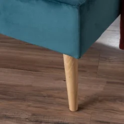 Omry New Velvet Ottoman - Dark Teal - Christopher Knight Home -Living Furniture GUEST 9b574f76 4b17 4c0f 8769 4569fc9fcb11