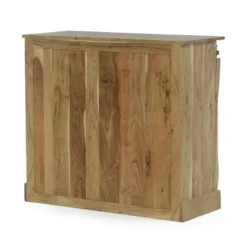 Laymon Modern Industrial Handcrafted Acacia Wood Live Edge Sideboard With Sliding Door Natural/Black - Christopher Knight Home -Living Furniture GUEST 9ba6dcbe 42ce 4e2f ac19 6739157b56ce