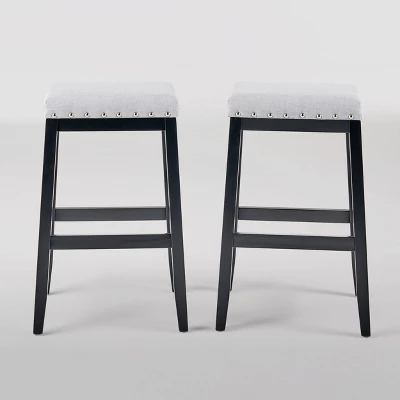 Set Of 2 Greely Farmhouse Barstools - Christopher Knight Home 6 Set Of 2 Greely Farmhouse Barstools - Christopher Knight Home - Image 6