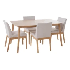 5pc Kwame 60" Dining Set - Christopher Knight Home -Living Furniture GUEST 9c13c4ca 4335 4329 ae55 452abe086625