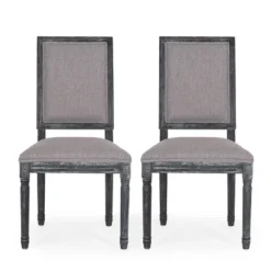 2pk Regina French Country Wood Upholstered Dining Chairs - Christopher Knight Home -Living Furniture GUEST 9ca68043 84c6 4e36 8d20 107a7e9c634b
