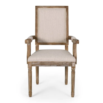 Set Of 6 Maria French Country Wood Upholstered Dining Chairs - Christopher Knight Home 2 Set Of 6 Maria French Country Wood Upholstered Dining Chairs - Christopher Knight Home - Image 2