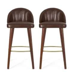 2pc Cullimore Contemporary Channel Stitch Counter Height Barstools - Christopher Knight Home -Living Furniture GUEST 9e4a90eb dff9 41ed b0e8 39ba47711442