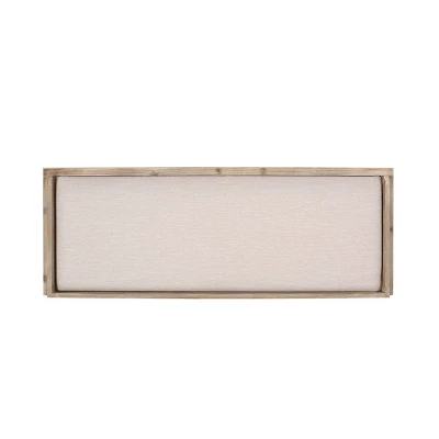 Niemi Rustic Storage Bench With Cushion Beige/ Natural/Black - Christopher Knight Home 5 Niemi Rustic Storage Bench With Cushion Beige/ Natural/Black - Christopher Knight Home - Image 5