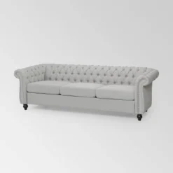 Parksley Tufted Chesterfield Sofa - Christopher Knight Home 18 Parksley Tufted Chesterfield Sofa - Christopher Knight Home -Living Furniture GUEST 9f156fc5 0d47 43c9 8c16 f49120373af4