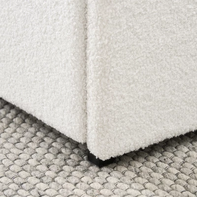 Christopher Knight Home Calvin Modern Boucle Upholstered Queen Size Bed With 2 Drawers And Adjusted Headboard 3 Christopher Knight Home Calvin Modern Boucle Upholstered Queen Size Bed With 2 Drawers And Adjusted Headboard - Image 3