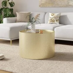 Braeburn Modern Round Coffee Table - Christopher Knight Home -Living Furniture GUEST 9fd3f45a d53c 459e 800e d6abfafcd285
