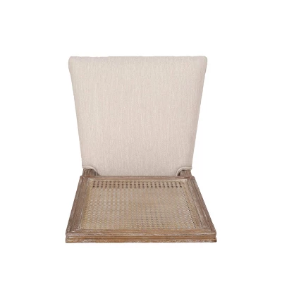 Set Of 2 Regina French Country Wood And Cane Upholstered Dining Chairs - Christopher Knight Home 6 Set Of 2 Regina French Country Wood And Cane Upholstered Dining Chairs - Christopher Knight Home - Image 6