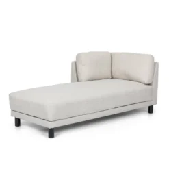 Hyland Contemporary Fabric Upholstered Chaise Lounge - Christopher Knight Home -Living Furniture GUEST a2a1b66e 1c6f 478f ab2c 96354910fc13
