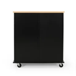 Provence Contemporary Kitchen Cart With Wheels - Christopher Knight Home -Living Furniture GUEST a2dd5c9f 12b2 42d6 adc8 1f6e4e71761d