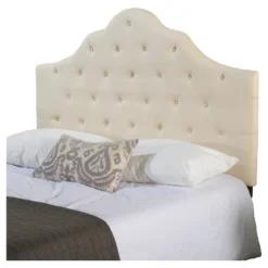 Queen Marlen Tufted Headboard Beige - Christopher Knight Home