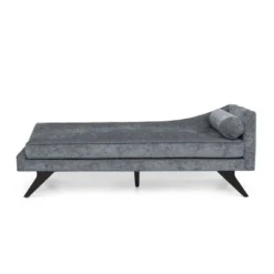 Cagle Mid Century Modern Fabric Chaise Lounge - Christopher Knight Home -Living Furniture GUEST a48e050a 9d6b 4730 93a9 ca2f59226953