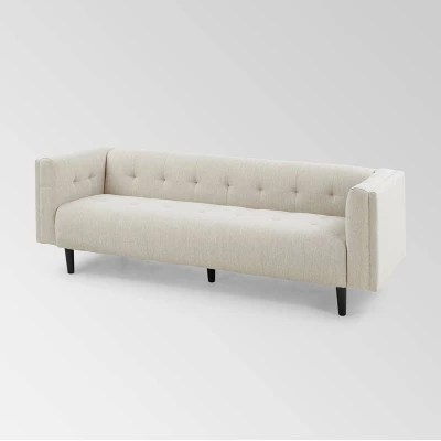 Ludwig Mid Century Modern Upholstered Tufted Sofa - Christopher Knight Home 6 Ludwig Mid Century Modern Upholstered Tufted Sofa - Christopher Knight Home - Image 6