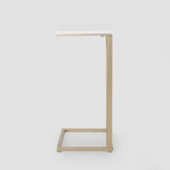 Durand Modern Glam End Table White - Christopher Knight Home -Living Furniture GUEST a830844c 3090 484e a429 28ad184e56a7