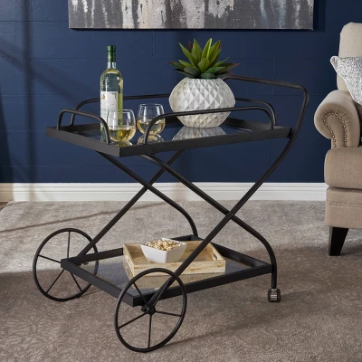 Perley Traditional Bar Cart - Christopher Knight Home 1 Perley Traditional Bar Cart - Christopher Knight Home
