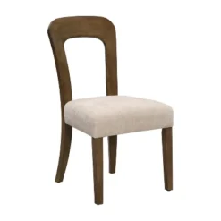 Set Of 2 Elegant Wooden Dining Chairs With Chenille Upholstered Seat, Solid Rubberwood Frame - Christopher Knight Home 18 Set Of 2 Elegant Wooden Dining Chairs With Chenille Upholstered Seat, Solid Rubberwood Frame - Christopher Knight Home -Living Furniture GUEST ab919172 47bd 461e 9e92 05cdccc69094