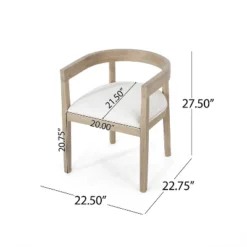 Christopher Knight Home Set Of 2 Ladieu Fabric And Wood Tub Dining Chairs -Living Furniture GUEST abf49f56 75c7 44f4 a3b4 50d6dc4ad5fe