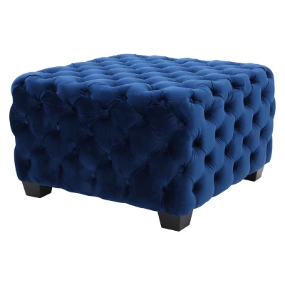 Jaymee New Velvet Ottoman - Christopher Knight Home 6 Jaymee New Velvet Ottoman - Christopher Knight Home - Image 6