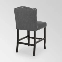 Set Of 2 Foxcroft Wingback Counter Height Barstools - Christopher Knight Home -Living Furniture GUEST acd2fbd4 ecdf 48dd ae5c 7663d69f3081