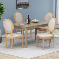 Set Of 4 Phinnaeus French Country Fabric Dining Chairs - Christopher Knight Home -Living Furniture GUEST ae8ef2a2 bf13 4a90 b08a b5b98966e4fb