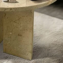 Christopher Knight Home Moira Unique Veining Natural Marble Round Coffee Table With Solid Slab Base -Living Furniture GUEST af3d6948 20bd 4fcb 90bc e2319c3babd2