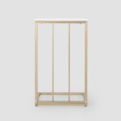 Durand Modern Glam End Table White - Christopher Knight Home -Living Furniture GUEST af51eed3 822f 4939 9d6c 460548e39c94