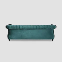 Bowie Modern Glam Velvet Sofa Teal - Christopher Knight Home -Living Furniture GUEST b0077f42 d7fe 4aa7 97a8 f05153ef47e4
